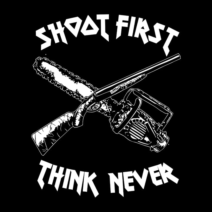 Shoot First Ash Geek Graphic Tee