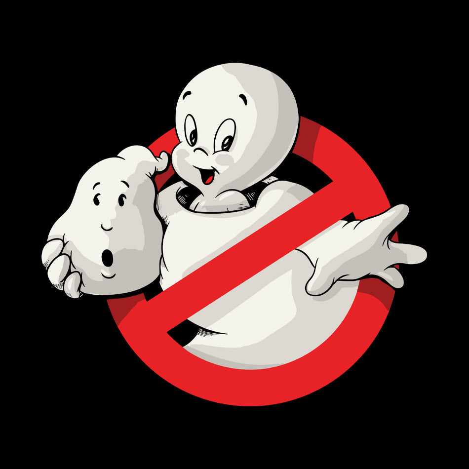 Friendly Ghost Busted Geek Graphic Tee