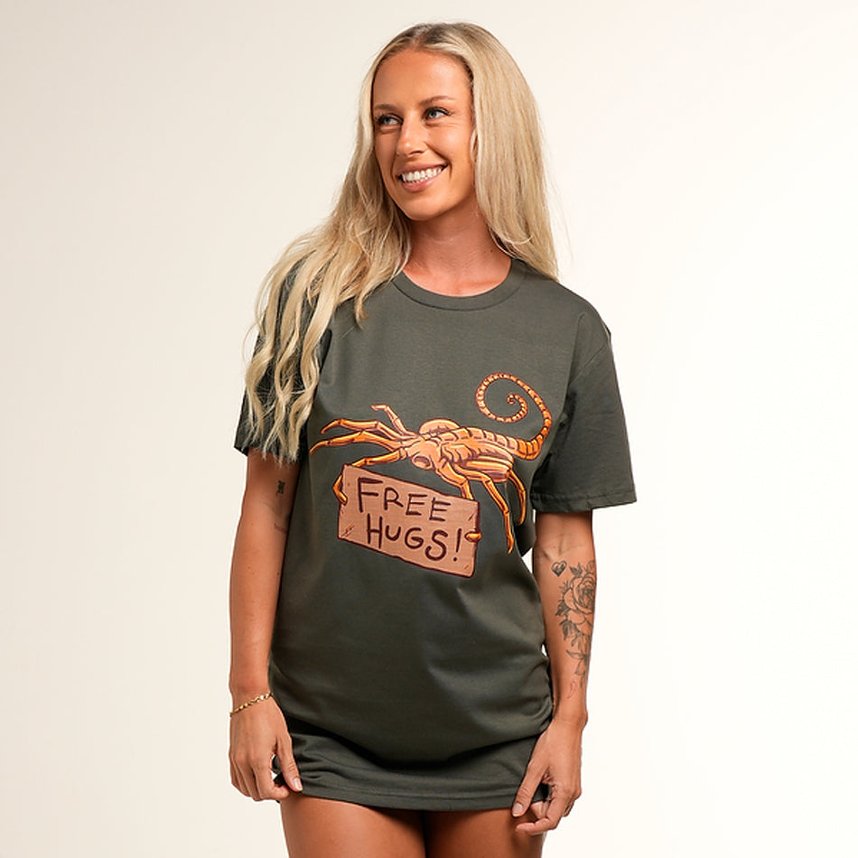 Free Hugs Geek Graphic Tee