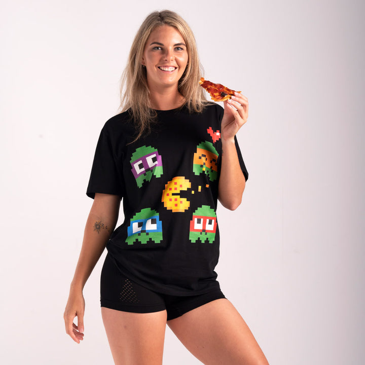 Pac Turtles Geek Graphic Tee