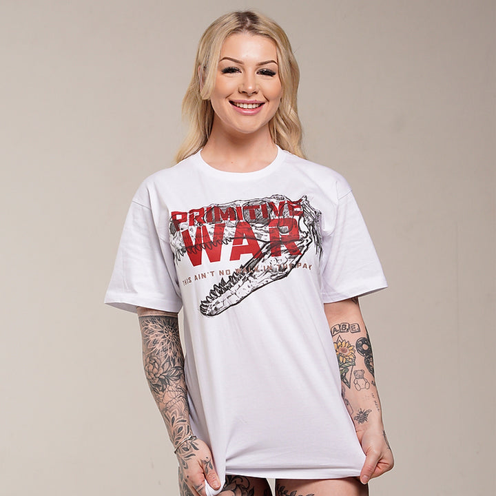 Dino Skull Primitive War Graphic Tee