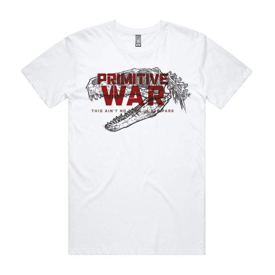 Dino Skull Primitive War Graphic Tee