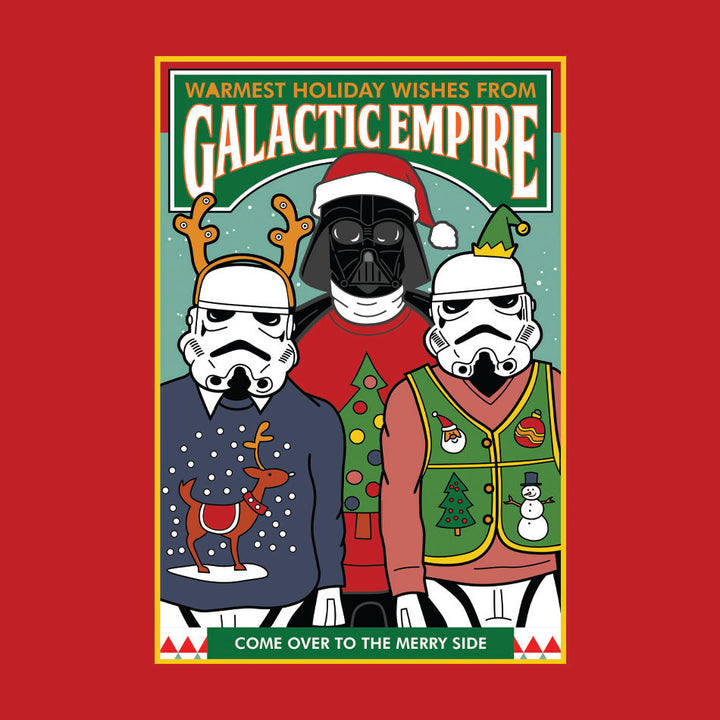Galactic Empire Xmas Geek Graphic Tee