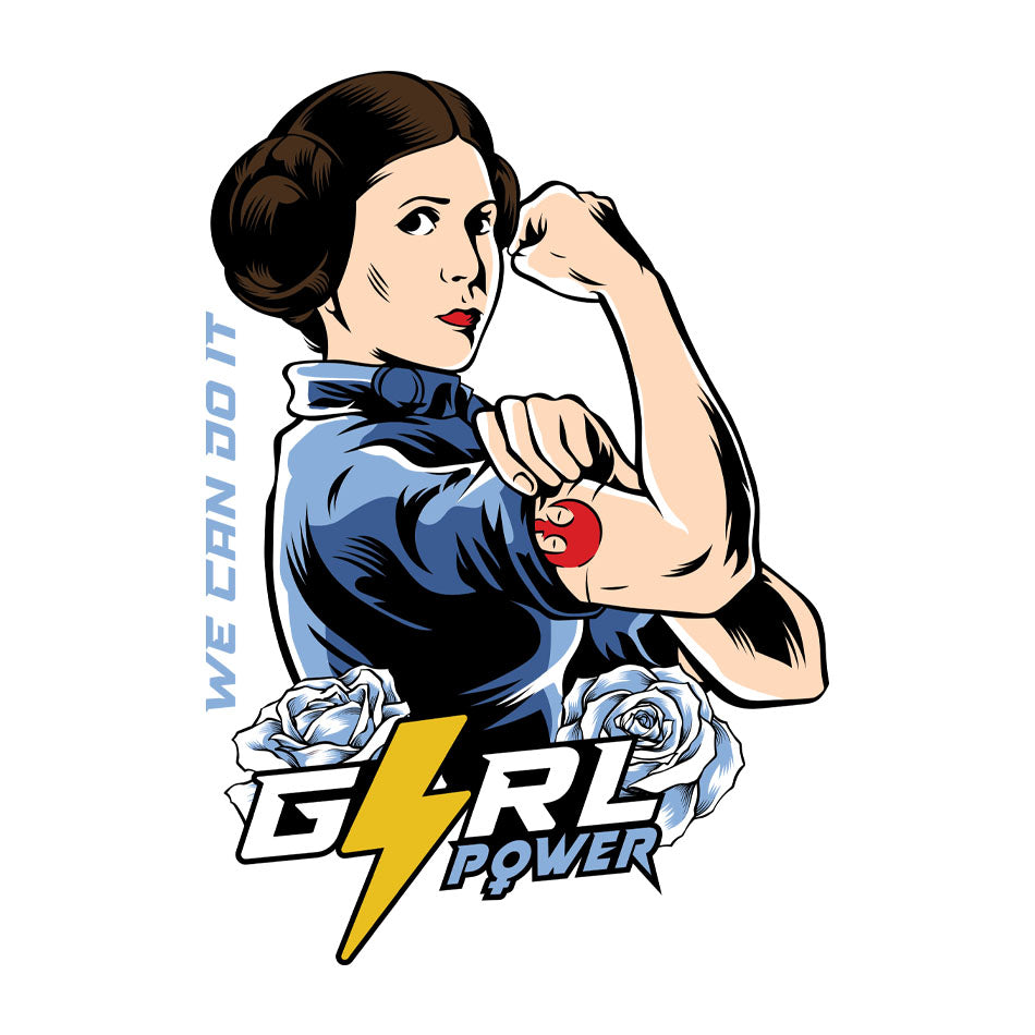Rebel Girl Power Geek Graphic Tee