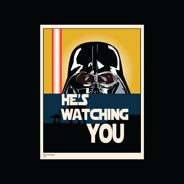 He's Watching You Geek Graphic Tee