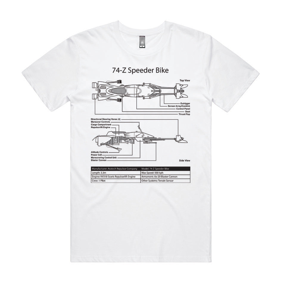 Aratech 74-Z Bike Specs Geek Graphic Tee