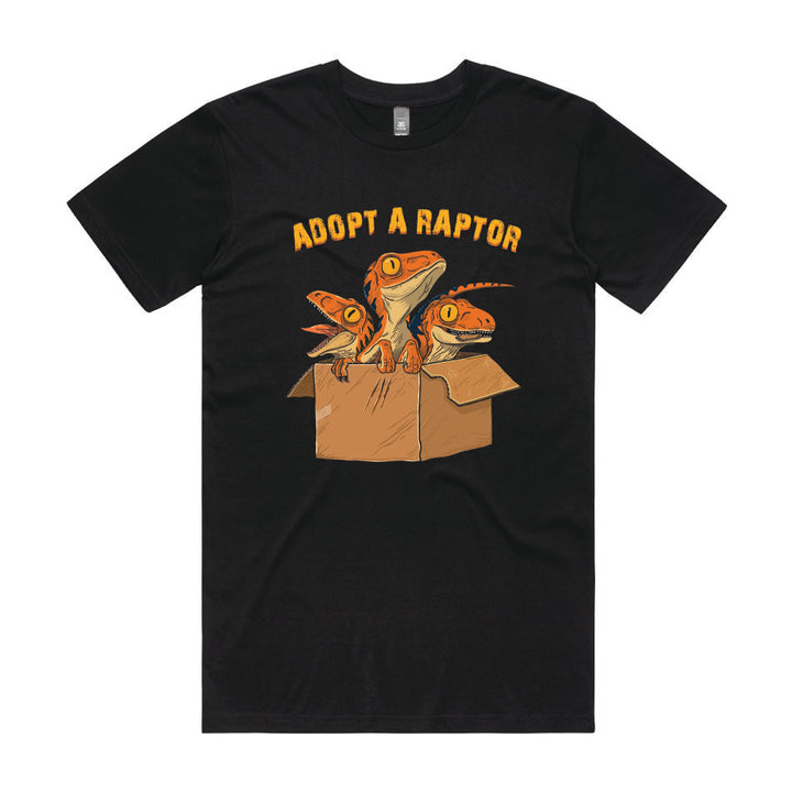 Adopt A Raptor Geek Graphic Tee