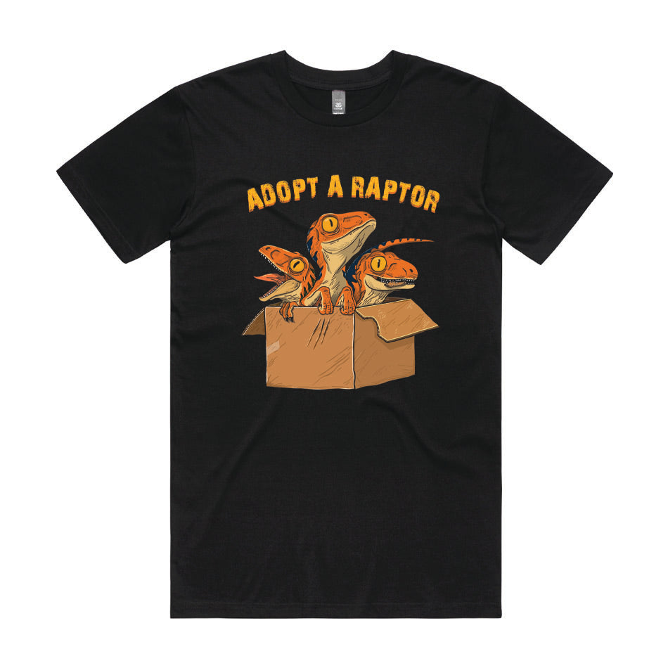 Adopt A Raptor Geek Graphic Tee