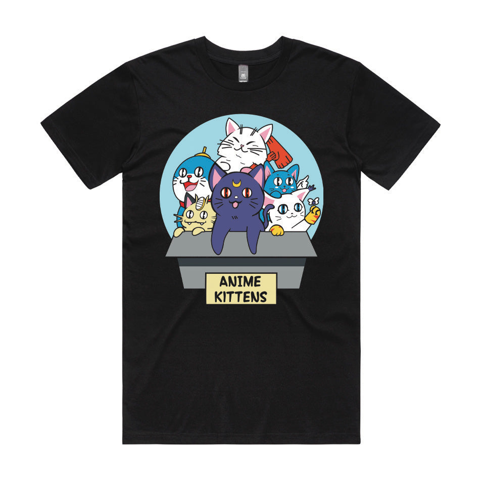 Anime Kittens Geek Graphic Tee