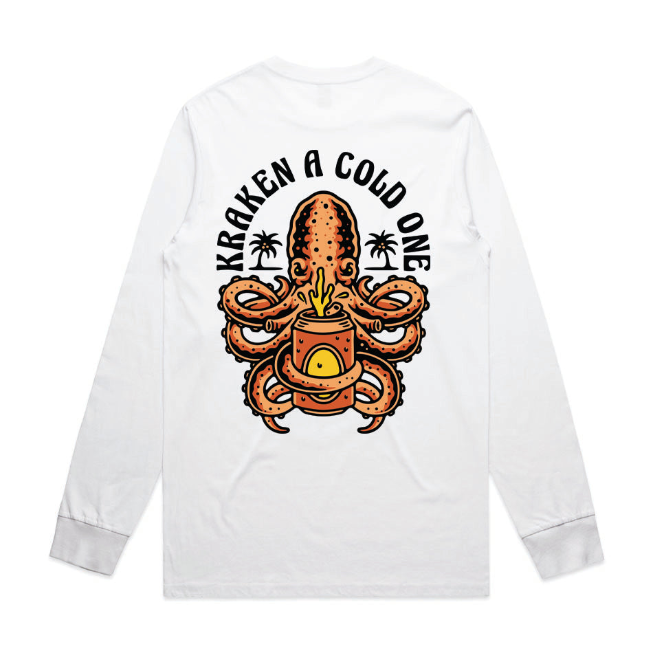 Kraken A Cold One Graphic Long Sleeve Tee