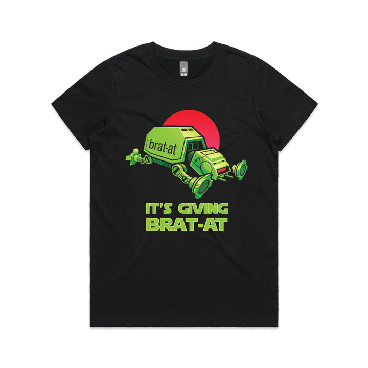 It's Giving BRAT-AT Ladies Geek Graphic Tee