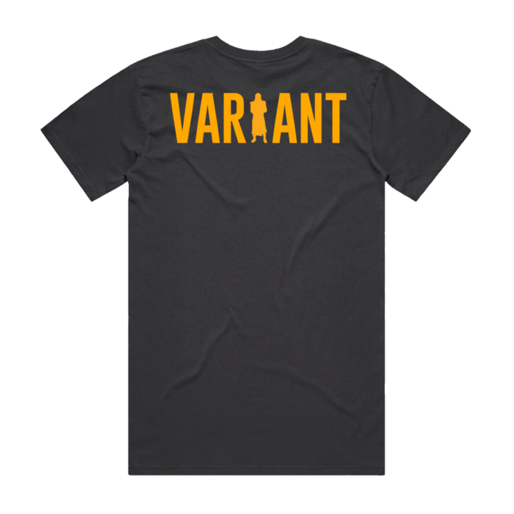 Back design of Variant printed on Black T-Shirt - Geekdom Tees - E-commerce
