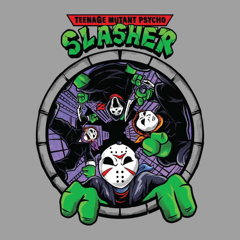 Teenage Mutant Psycho Slashers Geek Graphic Tee